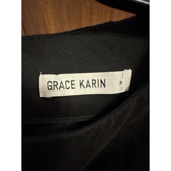 Rockabilly Dress Womens Medium Black Swing Dress 50s Pinup Style Grace Karin - Picture 3 of 6